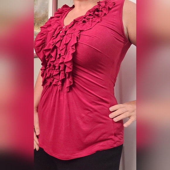 Vivienne Tam Ruffled Tank (XS)